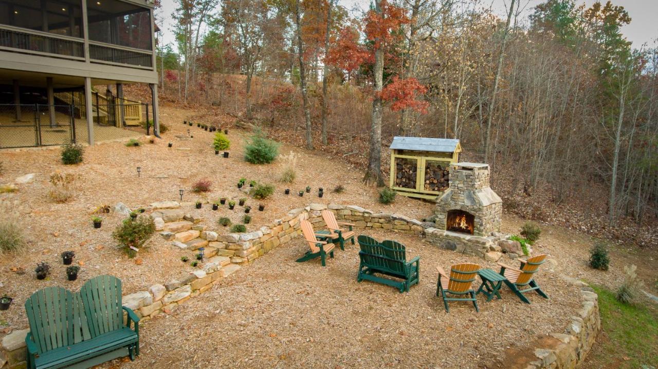 Eagles Crest - Long Range Layered Mountain Views In Peaceful Neighborhood! Villa Mineral Bluff Exterior foto