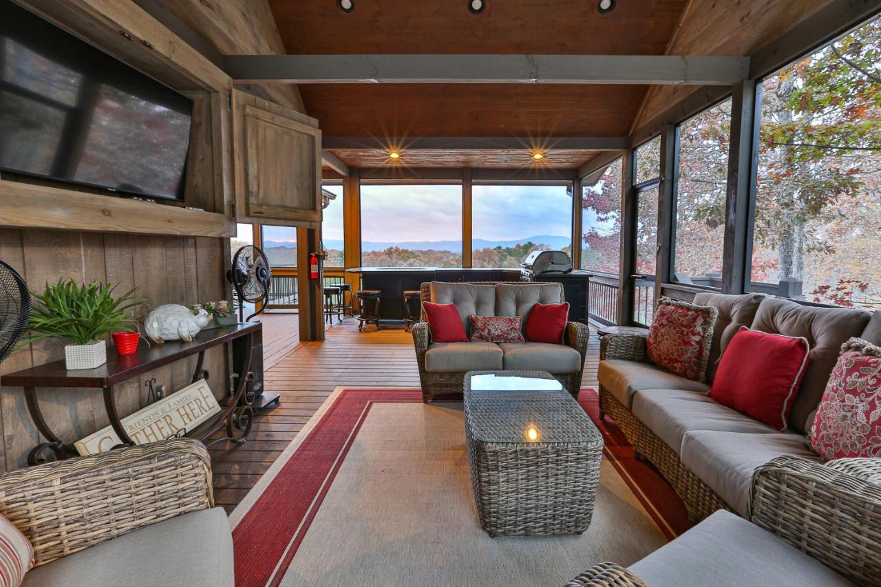 Eagles Crest - Long Range Layered Mountain Views In Peaceful Neighborhood! Villa Mineral Bluff Exterior foto
